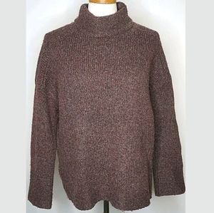 Nanette Lepore Yak Wool Sweater Pullover soft Chunky Knit Medium Oversize cozy